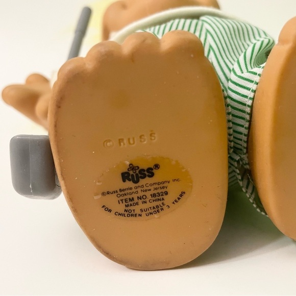 Vintage Russ Trolls Golf Pro Troll dressed with Golf Club Outfit Visor - Picture 12 of 16